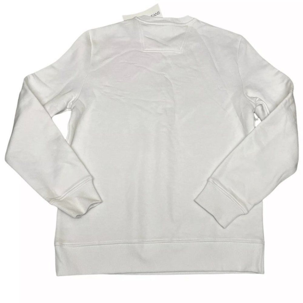 Calvin Klein Sweatshirt Mens M White Rainbow Pullover Spellout Easter Spring - Picture 8 of 9